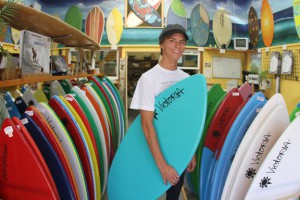 AM rider Johnny Salta gets his new Victoria Skimboard